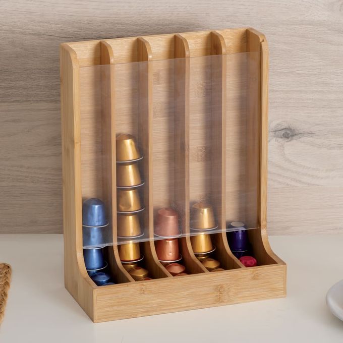 Porte-capsules bambou / 60 Capsules