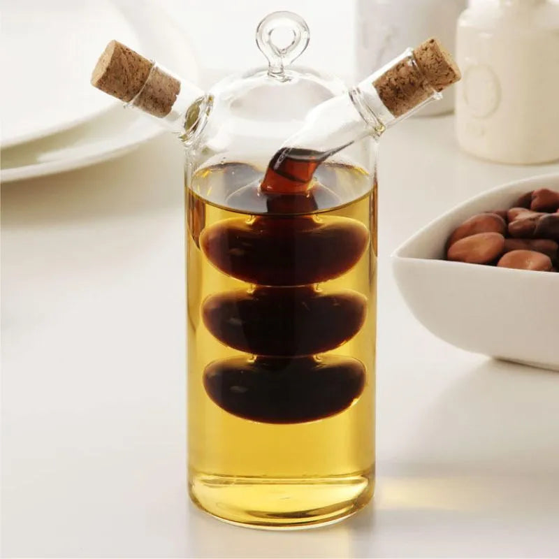 Distributeur Huile et Vinaigre 2 en 1 - Mahally.ma