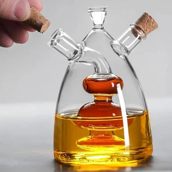 Distributeur Huile et Vinaigre 2 en 1 - Mahally.ma