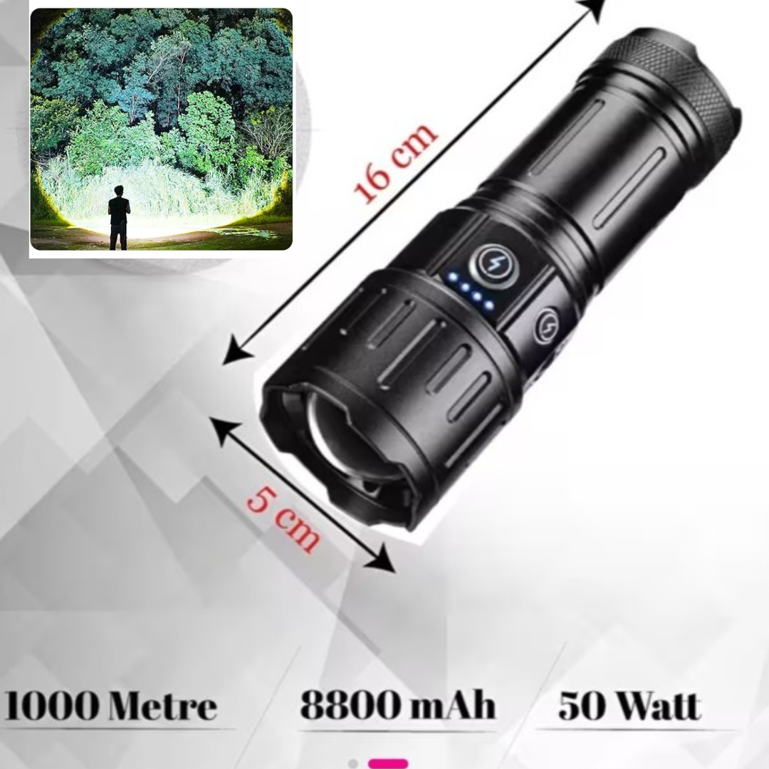 Lampe Torche LED Rechargeable Ultra Puissante