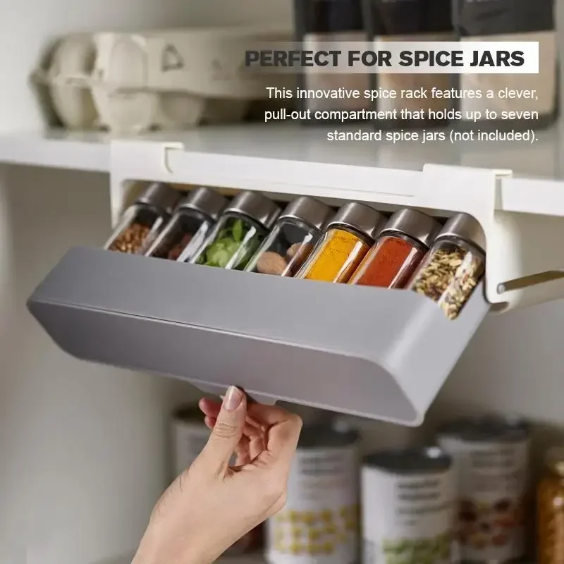 Organiseur de rangement sous armoire auto-adhésif - Mahally.ma
