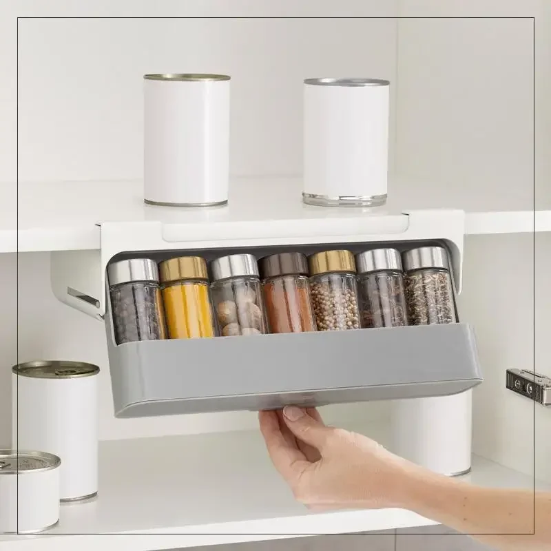 Organiseur de rangement sous armoire auto-adhésif - Mahally.ma