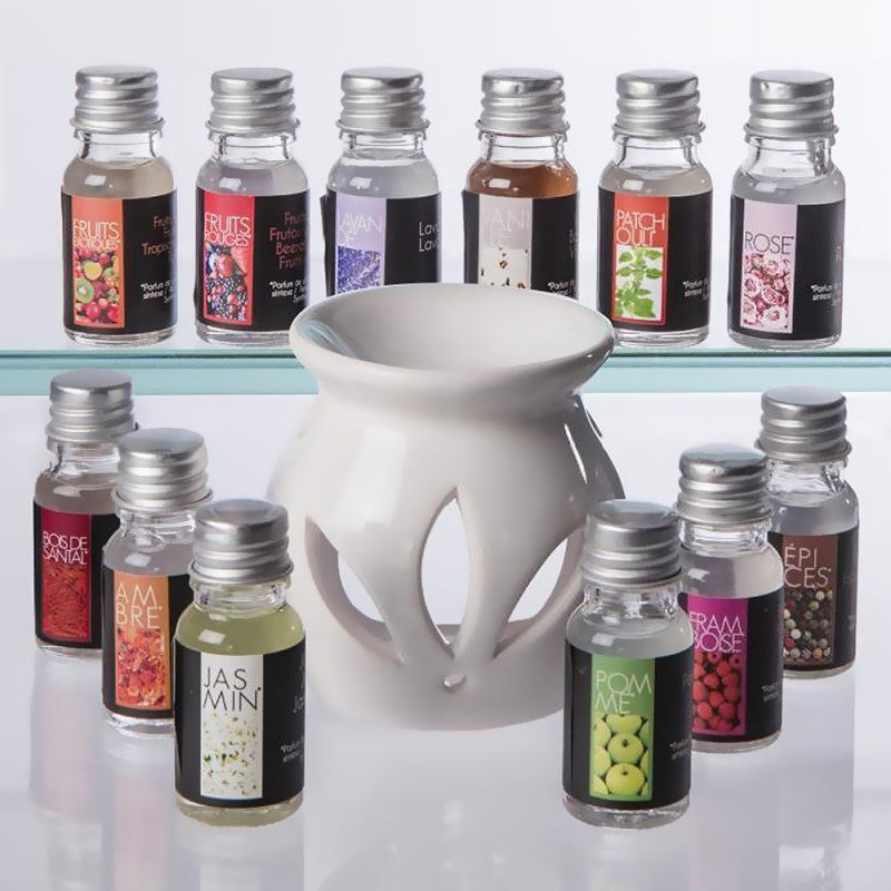 Coffret brûle parfum et ses 12 extraits - Mahally.ma