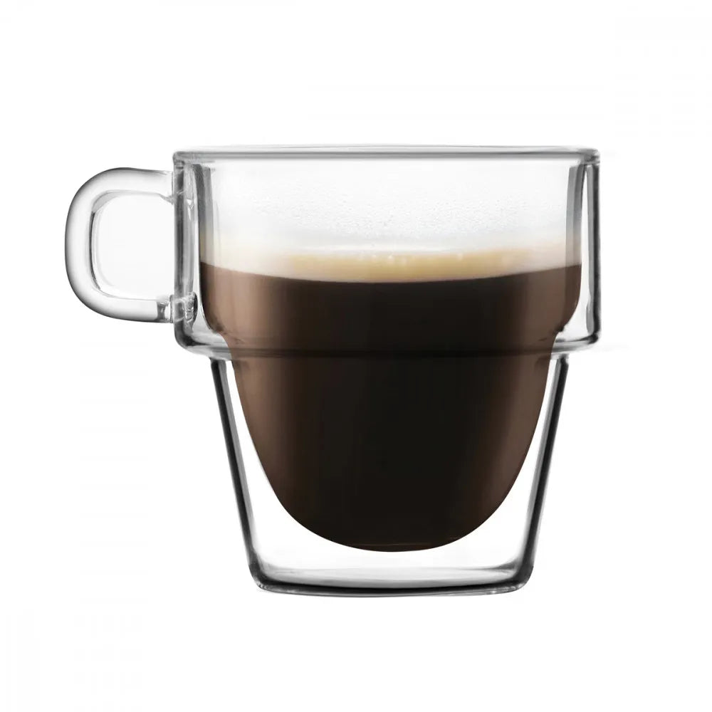 Set de 6 tasses double paroi 150ml - Mahally.ma