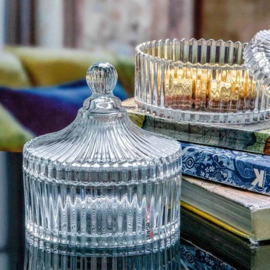 Ensemble de 2 Bonbonnières en verre - Mahally.ma