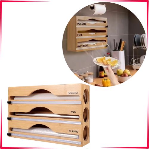 3 en 1 Distributeur Film Alimentaire - Mahally.ma