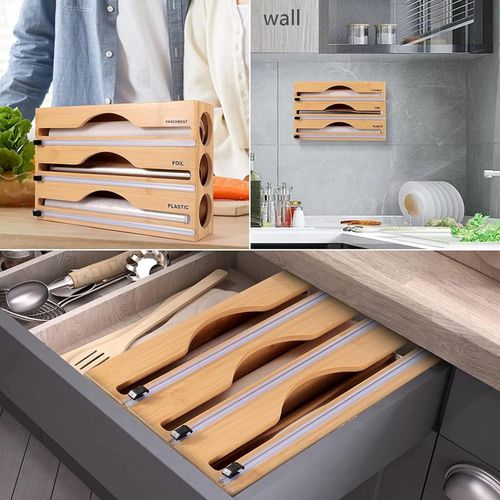 3 en 1 Distributeur Film Alimentaire - Mahally.ma