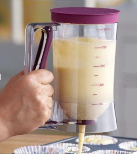Distributeur de batterie de gâteau avec étiquette de mesure