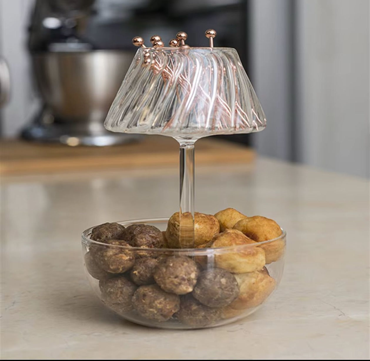 bol de service en verre