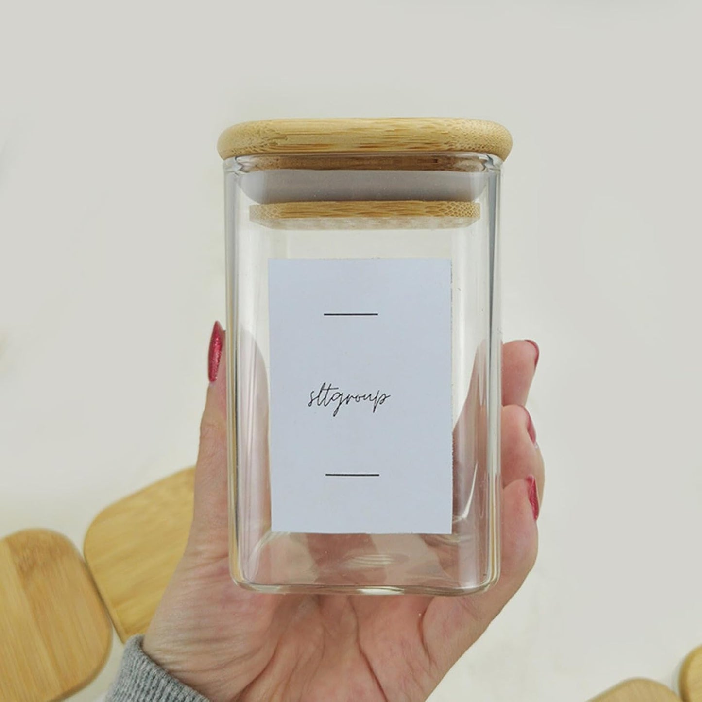 Lot de 12 Bocaux à Épices en Verre 250 ml