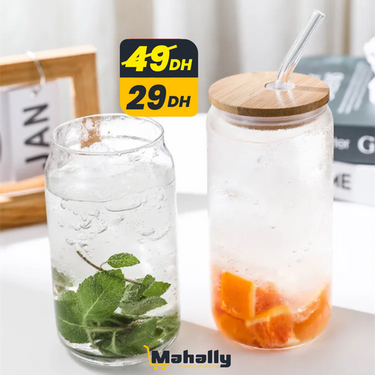 Tasse avec paille & couvercle 450ml