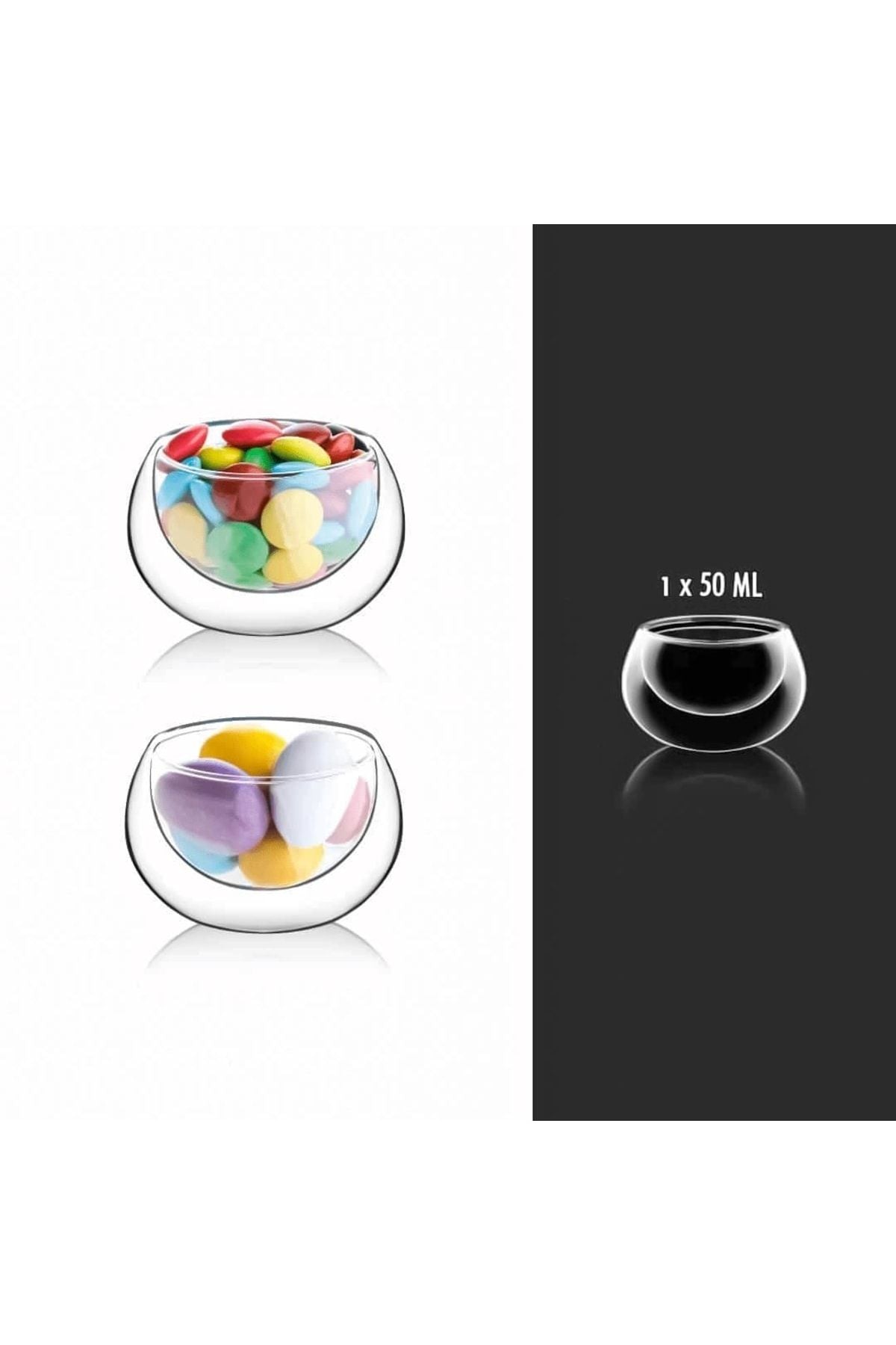 Lot de 6 Bols à bonbons en verre 50ml - Mahally.ma