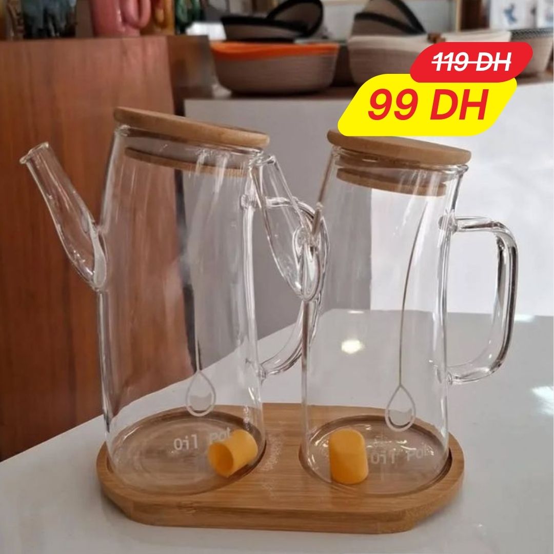 Lot de 2 Bouteilles d’huile petit modéle