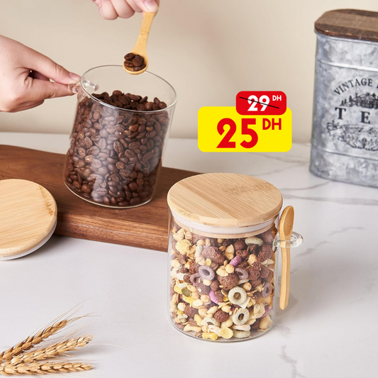 Bocaux hermétique avec cuillère 1pcs - Mahally.ma