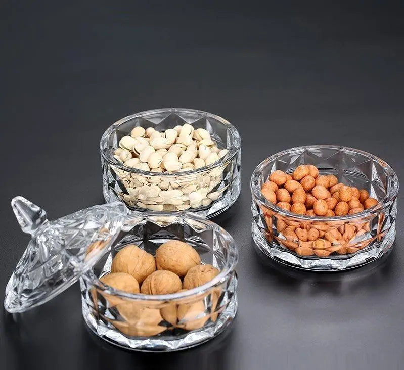 Bol à Bonbons/Bonbons en Verre 3 Niveaux - Mahally.ma
