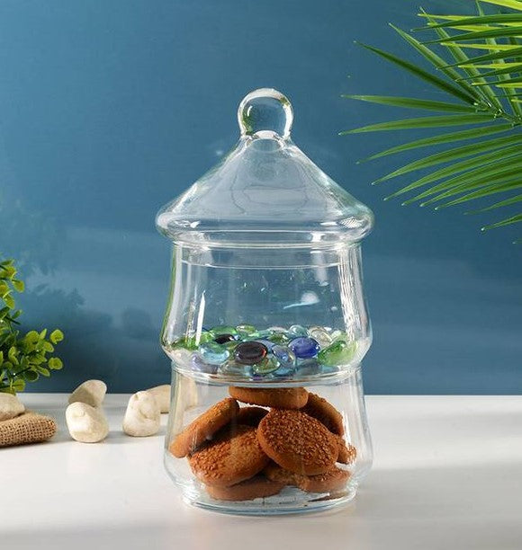 Bonbonnière à 2 Étages en Verre - Mahally.ma