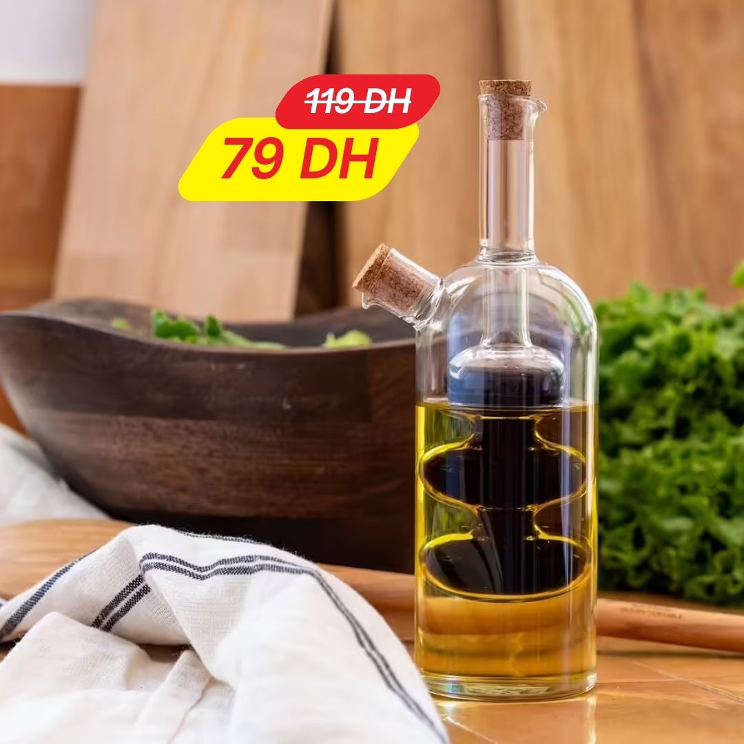 Bouteille huile/vinaigre verre 290ml