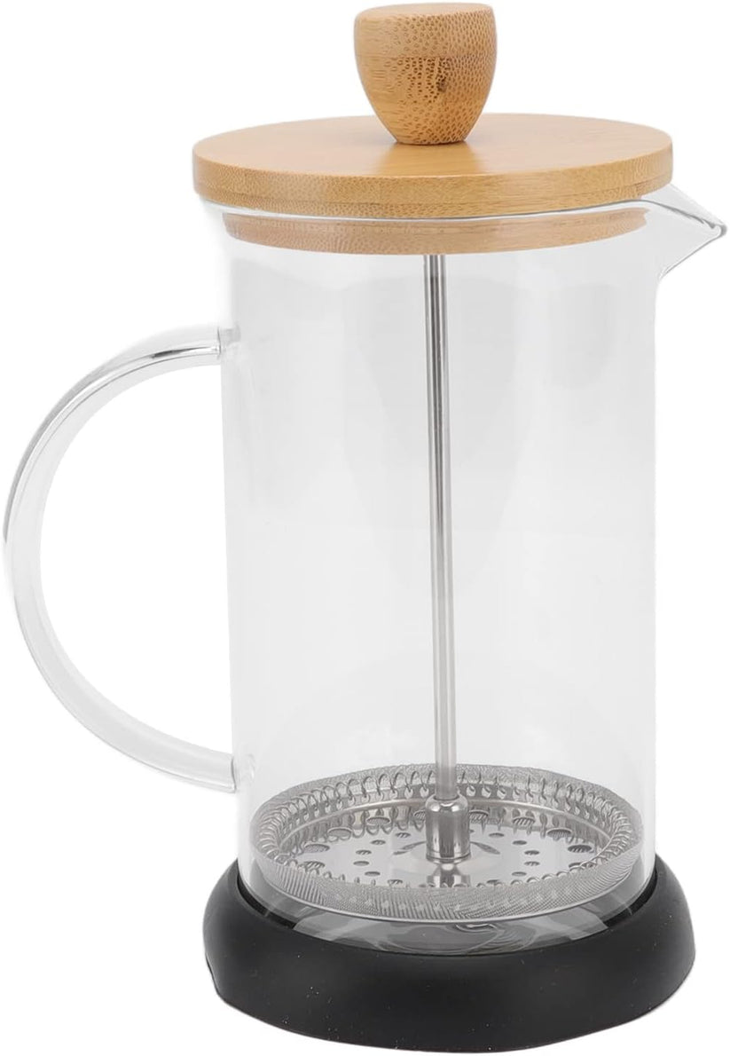 Cafetière à piston résistante à la chaleur avec filtre à café en borosilicate - Mahally.ma