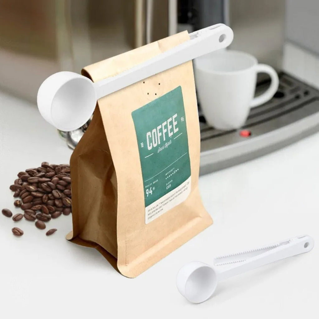 Cuillère à mesurer le café et pince à paquet - Mahally.ma