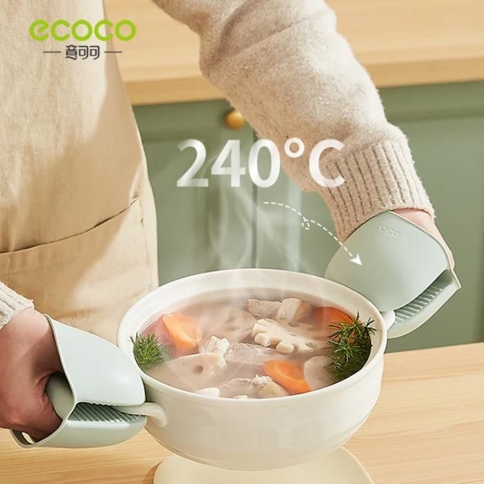Ecoco – gants Anti-brûlure en Silicone, 2 pièces - Mahally.ma