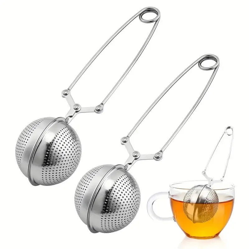 Ensemble de 2 infuseurs à thé en acier inoxydable avec poignée - Mahally.ma
