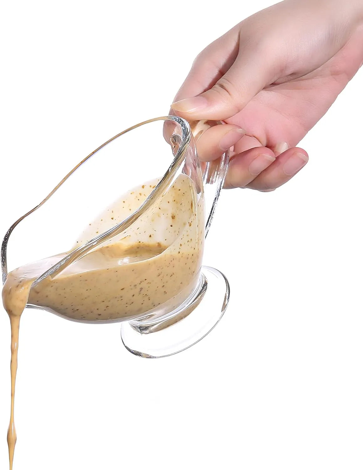 Ensemble de 2 saucières-carafes à sauce en verre - Mahally.ma