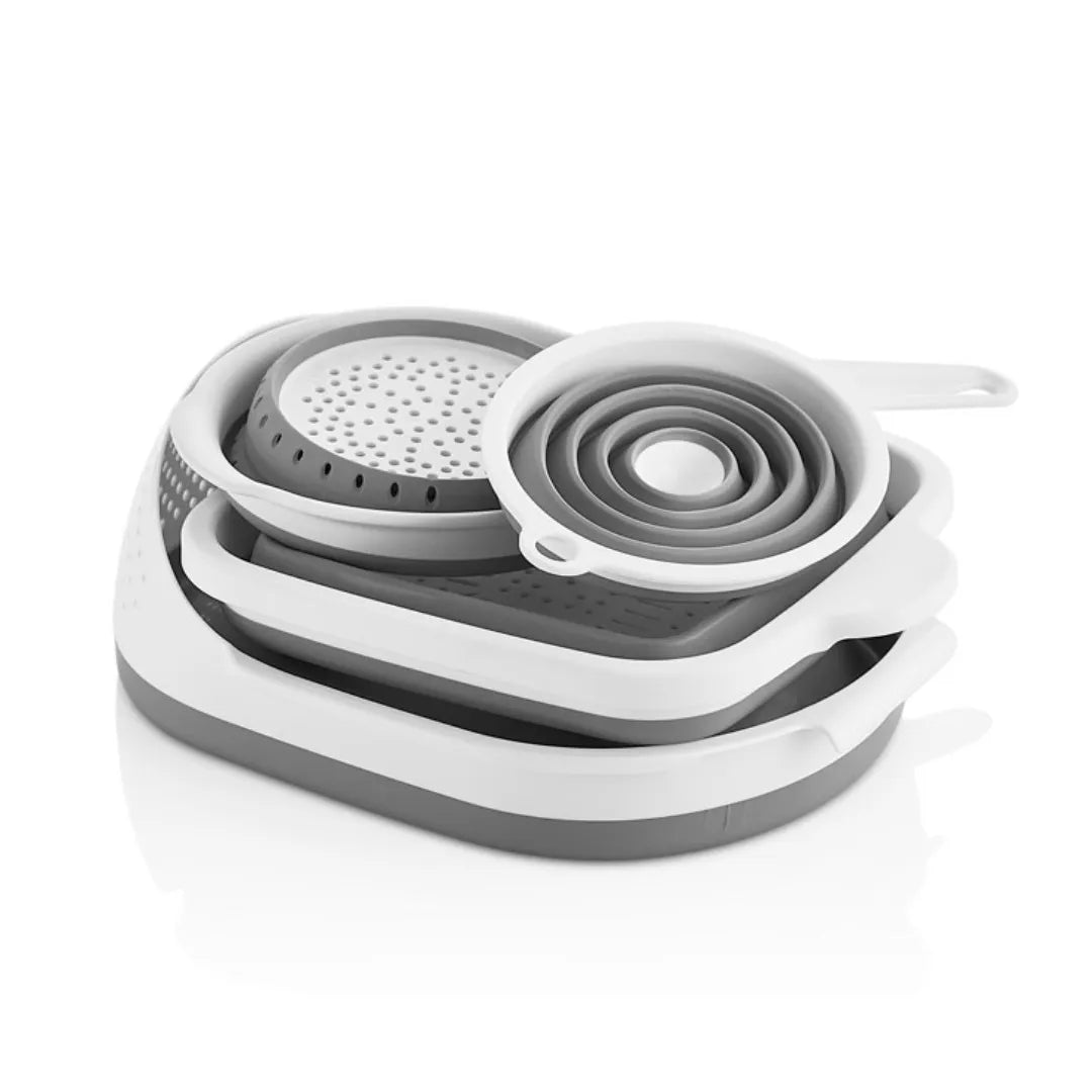 Ensemble de passoire pliable accordéon 4 pièces - Mahally.ma