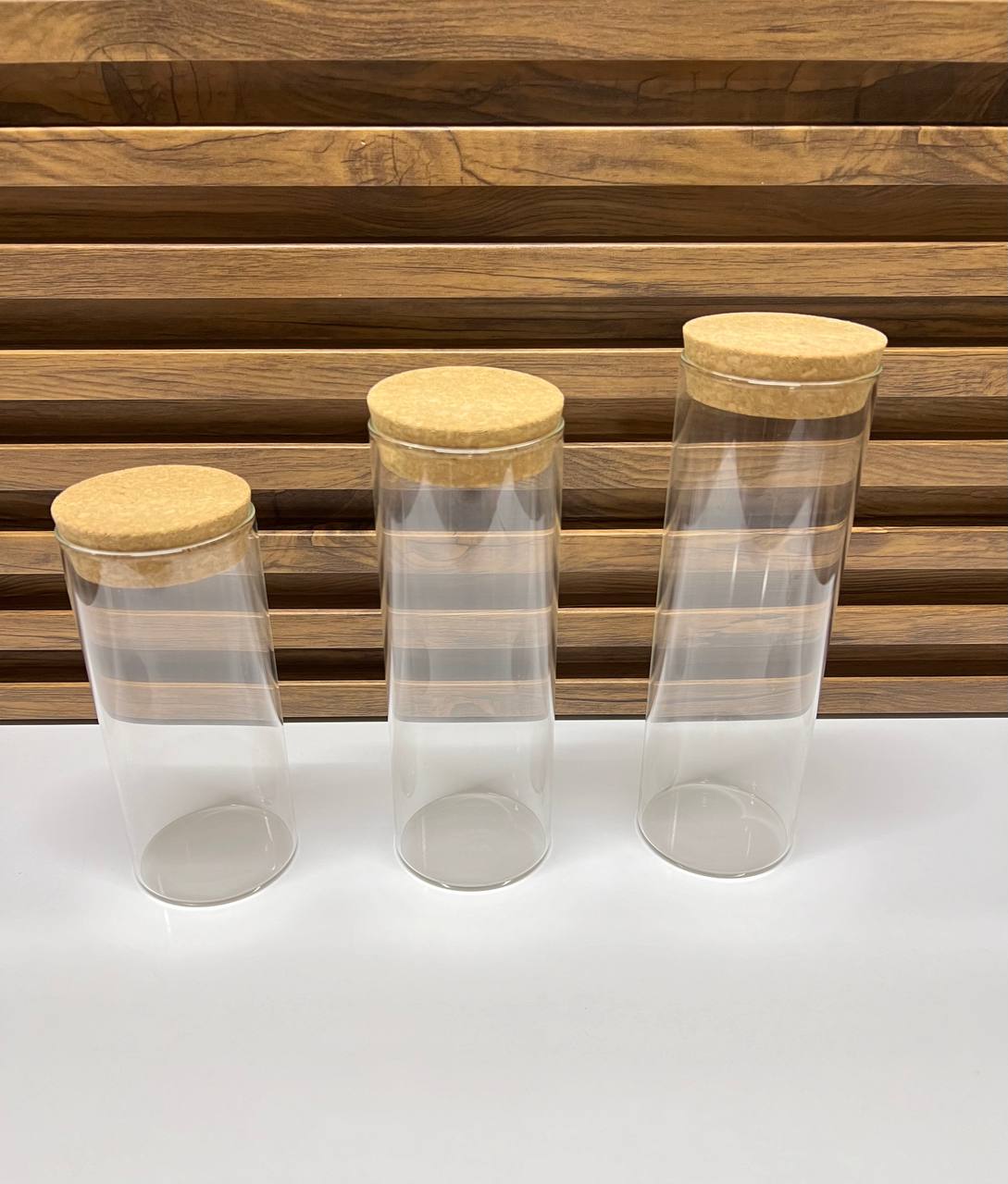 Ensemble de 3 moulins à épices en verre - Mahally.ma