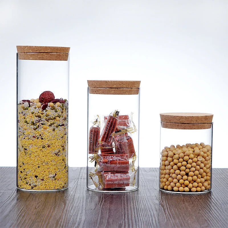 Ensemble de 3 moulins à épices en verre - Mahally.ma