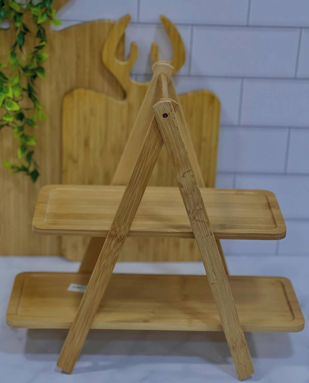 Plateau Organisateur en Bambou à 2 Couches