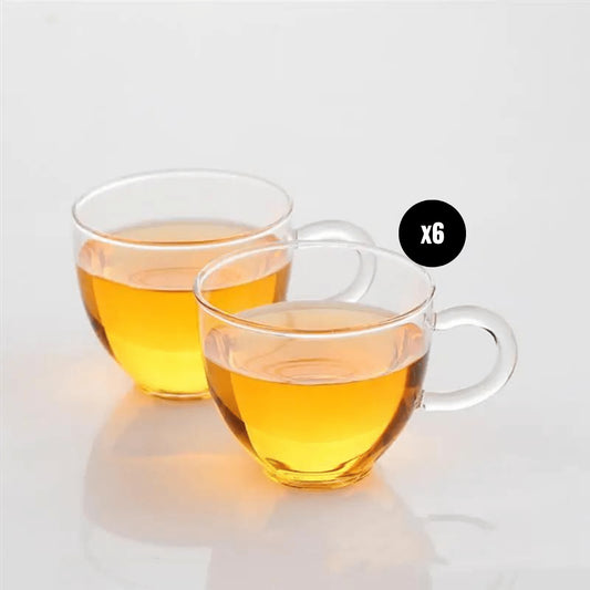 Lot de 6 Tasses à expresso 80ml - Mahally.ma