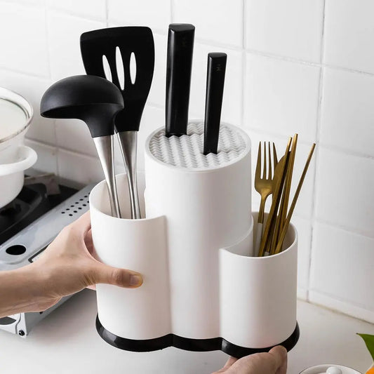 Organisateur de cuisine multifonction blanc - Mahally.ma