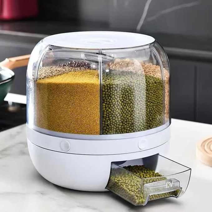 Organiseur de Rangement en Plastique 6 Sections – Capacité 10 kg