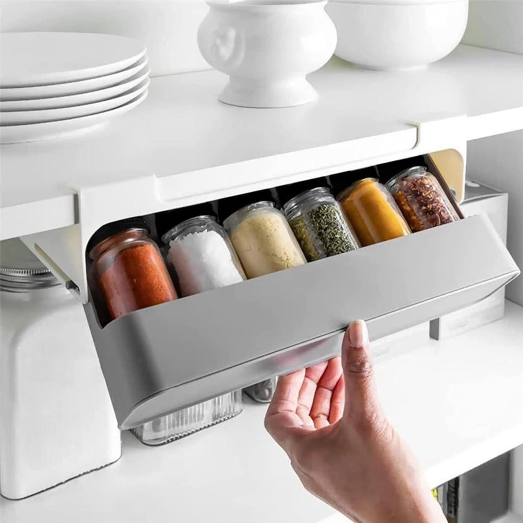 Organiseur de rangement sous armoire auto-adhésif - Mahally.ma