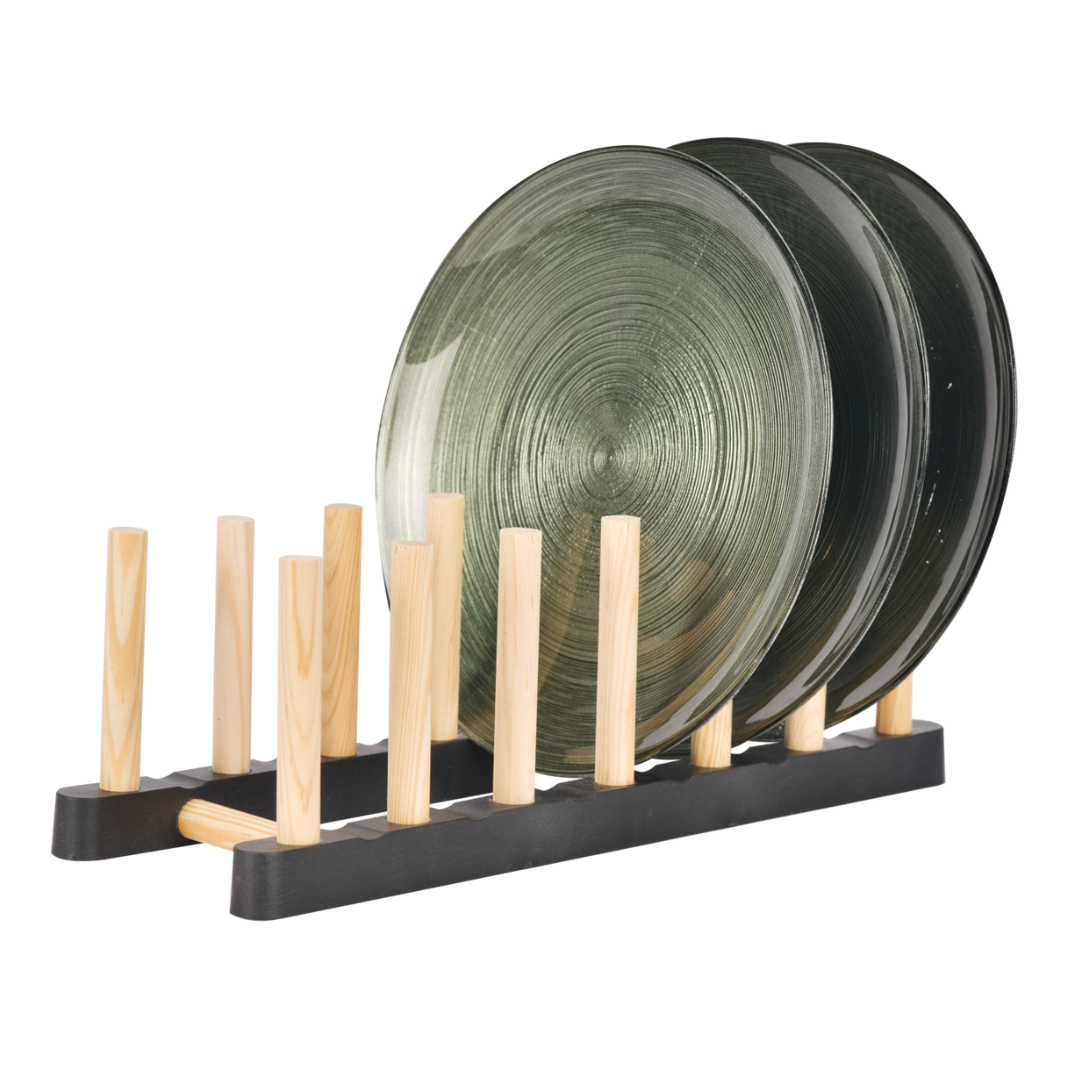 Égouttoir à vaisselle avec présentoir pour 6 assiettes