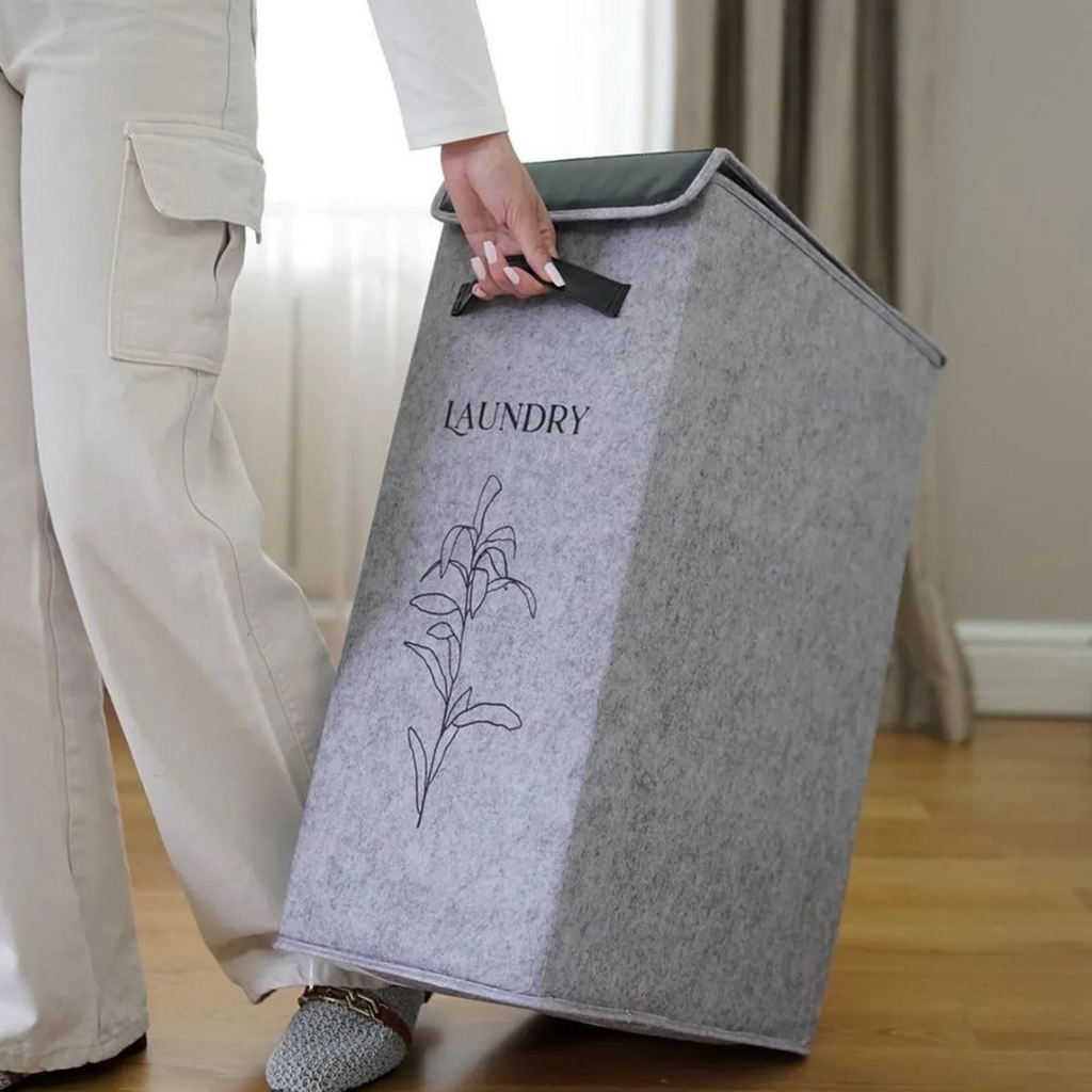 Panier à linge en feutre Evren