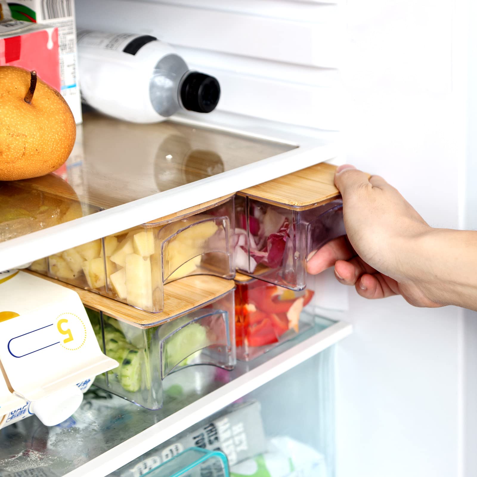 Planche à Découper Bambou avec Rangement