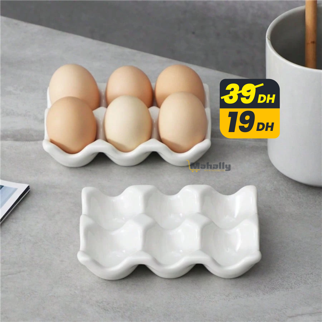 Porte-Œufs en Plastique – Capacité 6 Œufs