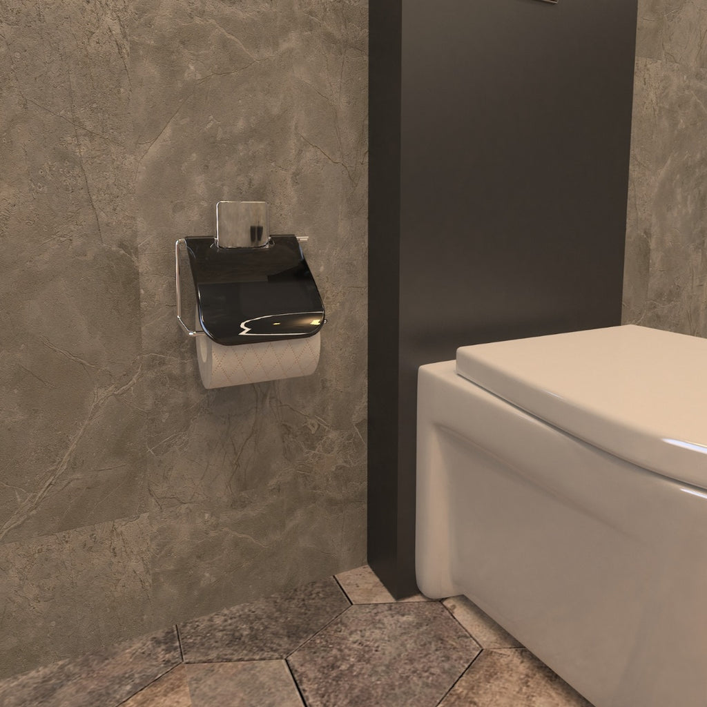 Porte-Papier Hygiénique Mural avec Couvercle