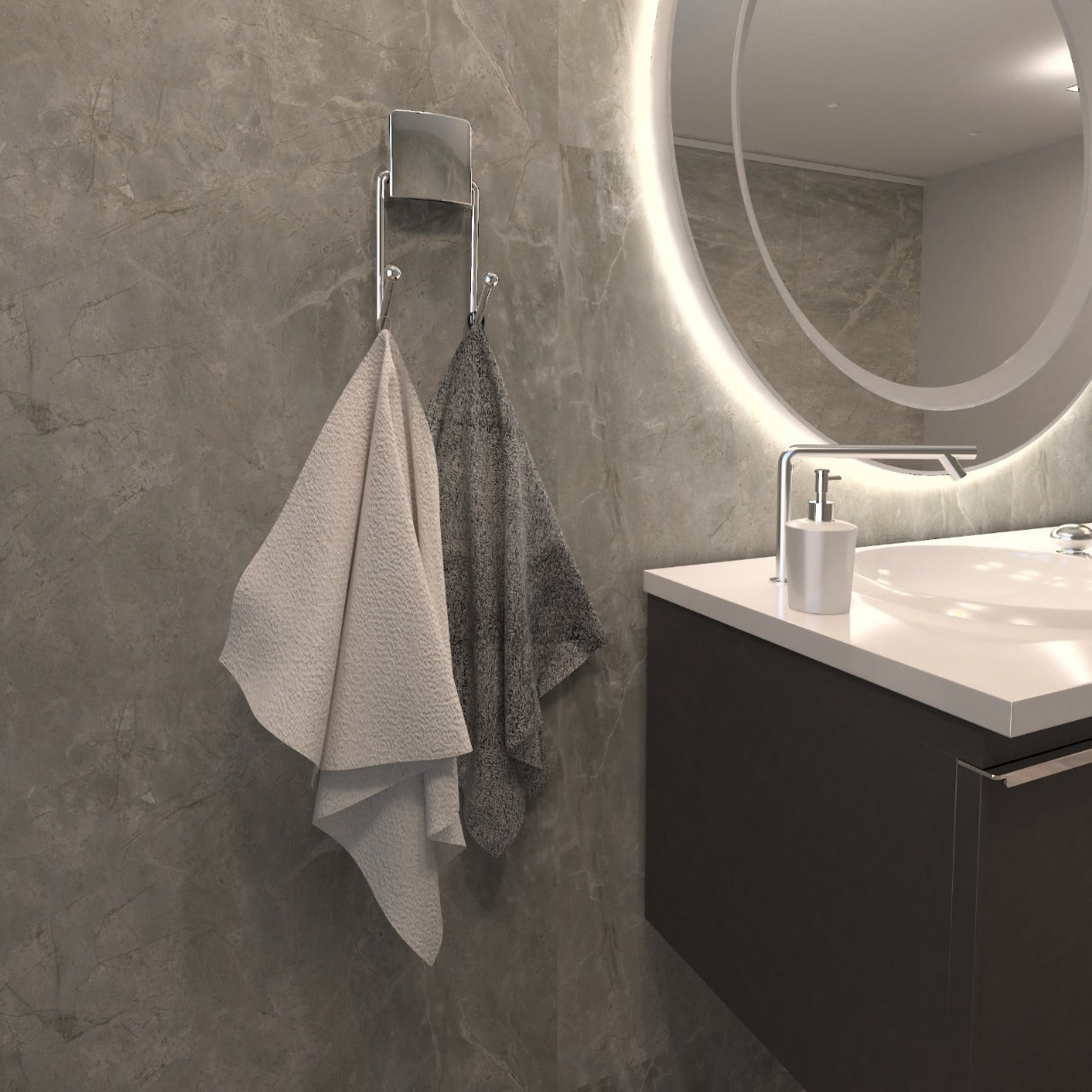 Porte-Serviette Double Cuisine & Salle de Bain