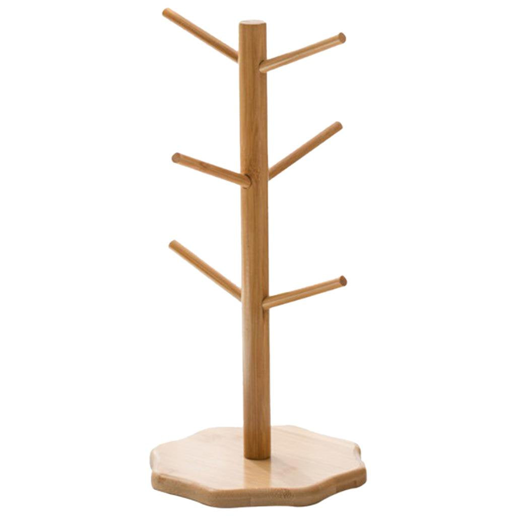 Porte-tasse en bambou en forme d'arbre - Mahally.ma