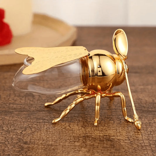 Pot À Miel Et Cuillère En Forme D’abeille - Mahally.ma