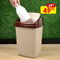 Poubelle en plastique avec couvercle basculant 10L - Mahally.ma