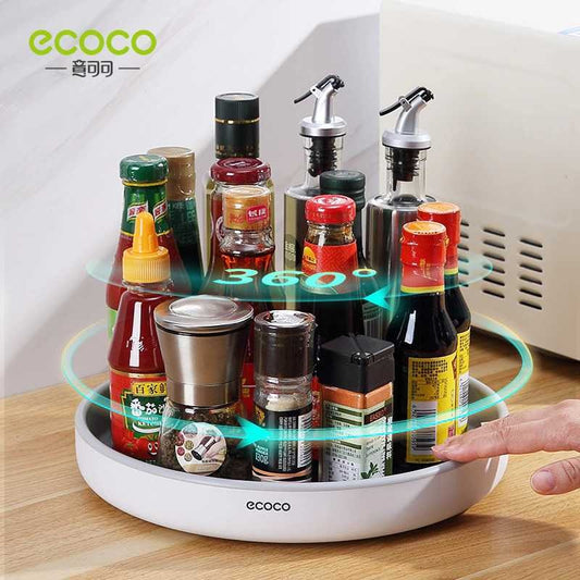 Support à bouteilles d'épices de cuisine rotatif - Mahally.ma