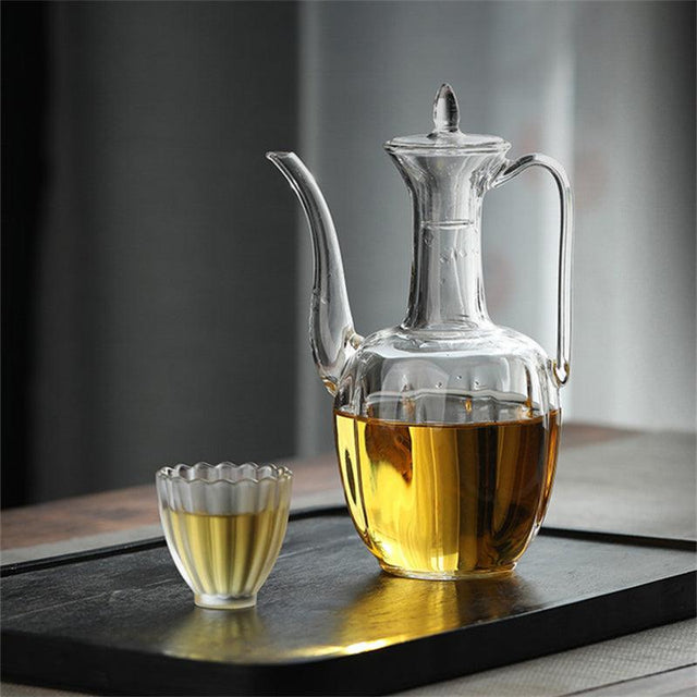 Théière en Verre à Haute Teneur en Borosilicate 500ml - Mahally.ma