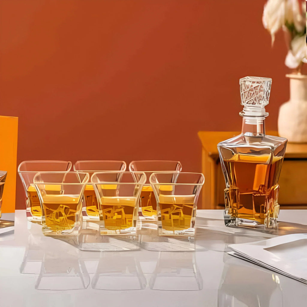 Ensemble Carafe à Jus en Verre 7 Pièces