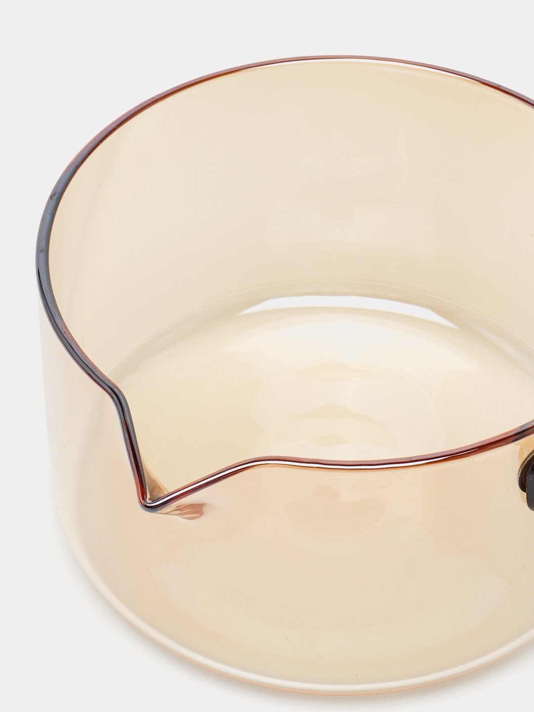 Casserole en Verre Borosilicate 1,8L avec Poignée en Bois et Couvercle Cerf