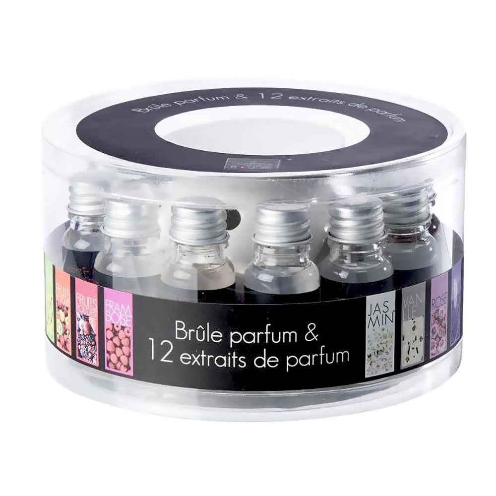 Coffret brûle parfum et ses 12 extraits - Mahally.ma