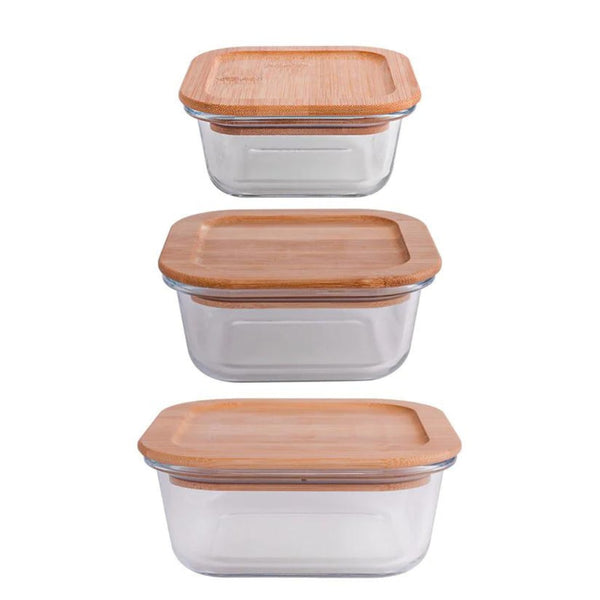 lot de 3 Boîtes de rangement carrée - Mahally.ma