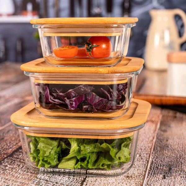 lot de 3 Boîtes de rangement carrée - Mahally.ma